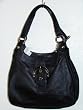 Authentic Coach Soho Smooth Soft Leather Lynne Hobo Handbag 17219 Black