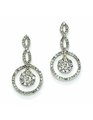 0.6 Carat 14K Gold Diamond Post Dangle Earrings