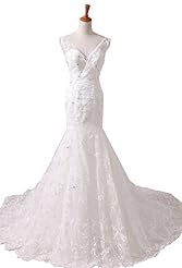 Lace-Up Bateau Neck Satin Mermaid Prom Dress/Quinceanera Dress 