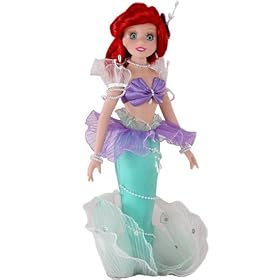 <b>Disney Princess 14" Porcelain Doll The Little Mermaid Special Edition Brass Key Celebrating 25 Years</b>