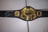 BILLY GRAHAM AUTOGRAPHED WRESTLING BELTS W/PROOF