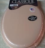 GINSEY CLASSIQUE ELONGATED CUSHION SOFT PADDED TOILET SEAT - PEACH
