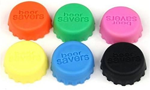 Beer Savers - Silicone Rubber Bottle Caps (Pack of 12)