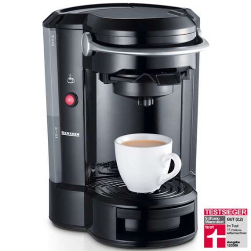 Severin KA 5155-400 Kaffeepadautomat mit Milchaufsch&auml;umer, schwarz Preisvergleich