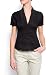 Mango Women's Slim-fit Short Sleeves Shirt, 10, Black