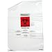 Bel-Art 131620009 Polypropylene Clear Biohazard Waste Disposal Bag with Warning Label, 15-20 Gallon Capacity, 24" Width x 36" Height x 1.5 mil Thick (Box of 100)