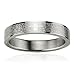 Stainless Steel English Lord's Prayer 4mm Band Ring - Women