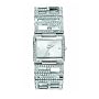 Guess Ladies 'Spellcheck' Silver Col with Dial Steel Stone Set Case & Bracelet Watch