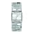 Guess Ladies 'Spellcheck' Silver Col with Dial Steel Stone Set Case & Bracelet Watch