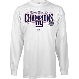 Reebok New York Giants Super Bowl XLII Champions Locker Room Long Sleeve T-Shirt