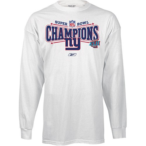 Buy Reebok New York Giants Super Bowl XLII Champions Locker Room Long Sleeve T-Shirt by Star Struck