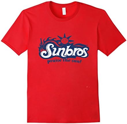 Men's Sunbros Praise the sun T-shirt Medium Red