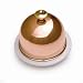 Mauviel Cupretam Pour la Table Porcelain Butter Dish with Copper Lid