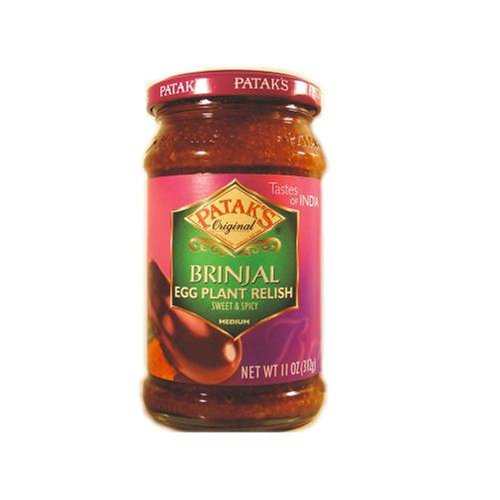 Patak  Brinjal Pickle , 10-Ounce Bottle (Pack of 4)