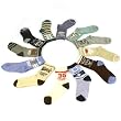 Baby Toddler Boys Age 2-4 Cotton 12 Pairs Crew Mid Calf Winter Socks Size 6-8