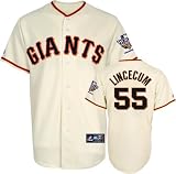 Tim Lincecum Jersey: San Francisco Giants #55 Home Replica Jersey with 2010 World Series Champs Patch