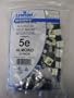 Leviton GigaMax Cat5e RJ45 QuickPort Jack, 25 Pack, Almond 5G108-BA5