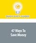 47 Ways To Save Money