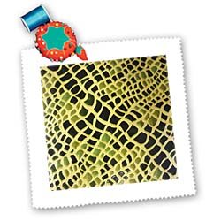 Black Yellow Green Tile - 10x10 Quilt Square