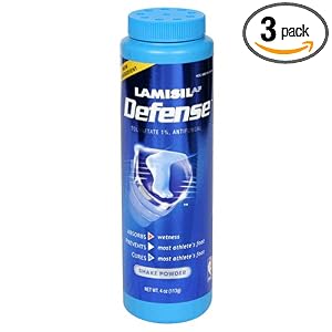 Lamisil AF Defense Antifungal Shake Powder, 4-Ounce (113 g) (Pack of 3) by Lamisil