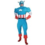 Captain America Deluxe Muscle Adult