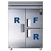 Two Wide Section 3/4 Refrigerator, 1/4 Freezer Dual Temperature Unit