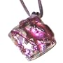 Italian Murano Glass Square Pendant D