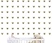 JOYRESIDE 2inchx100 Pieces DIY Heart Wall Decal Vinyl Sticker for Baby Kids Children Boy Girl Bedroom Decor Removable Nursery Decoration (Matte Gold)