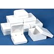 6 Pendant Boxes White Leather Jewelry Gift Display Box