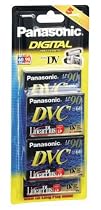 Panasonic 60 Minute Digital 5 pack DV Tape