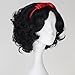 Princess Wig Girl or Child Short Black Curly Costume Cosplay Wig for Halloween