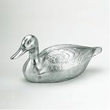 Hearth Magic Silver Cast Aluminum Duck Steamer for Fireplace