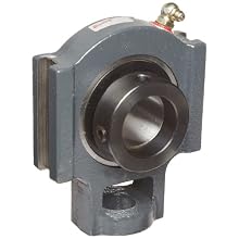 Browning VTWE 200 Series Ball Bearing Take-Up Unit, Standard Duty, Eccentric Lock, Non-Expansion, Regreasable, Contact and Flinger Seal, Cast Iron, Inch