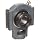 Browning VTWE 200 Series Ball Bearing Take-Up Unit, Standard Duty, Eccentric Lock, Non-Expansion, Regreasable, Contact and Flinger Seal, Cast Iron, Inch