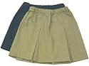 PLUS SIZE Kick Pleat Skirt with Full Elastic Tunneled Waistband (2660GH F06)