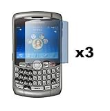 (3-Pack) LCD Custom Fit SCREEN PROTECTOR for RIM Blackberry 8330 CURVE