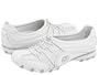 Skechers Bikers Turismo Womens Casual Sneakers White/Silver 8.5