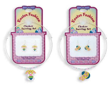 Easter Fashion Choker Necklace & Earring Set