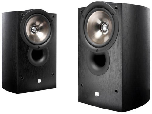 KEF iQ1 2-Way Bookshelf Speakers (Black Ash)