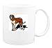 Mug with brown, standing, pet, dog, saint, bernard