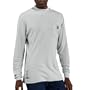 Carhartt� Flame - resistant Long Sleeve T - Shirt, LT GREY, LG