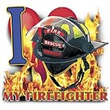 I Love My Firefighter Adult Sweatshirt