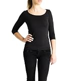 ArTeeCollage Women's Boat-Neck 3/4 Sleeve Modal Tops