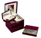 Wolf Designs - Chelsea Collection - Luxury Leather Jewelry Box / Jewelry Travel Case #346404