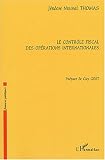 Le contrôle fiscal des opérations internationales
