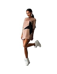 General Print Vintage Acrylic/Spandex Winter Above the Knee Mini Dress 