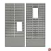 Steelmaster Time Card/Ticket Message Rack, Gray