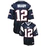 Tom Brady Jersey: Reebok Navy Replica #12 New England Patriots Jersey - Small