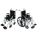 Drive Medical Polly-Wog Wheelchair/Transport Chair - Silver