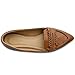 Ollio Women's Ballet Shoe Pointed Toe Penny Multi Color Flat